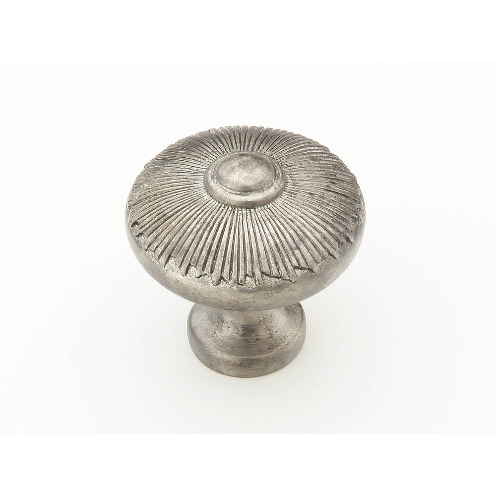 Schaub 974-SA 1-1/2" Symphony Elegance Sunburst Cabinet Knob -  Silver Antique