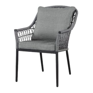 Seasonal Trends HKVS932B Dining Chair, 24.4 in W, 26.4 in D, 35.83 in H, Steel Frame, Charcoal Frame