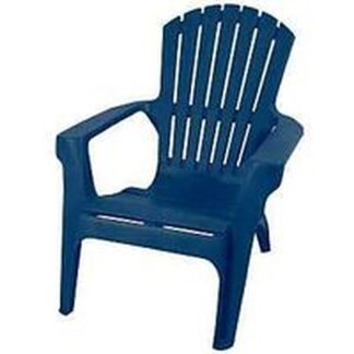 Gracious Living Adirondack Series 11646-22 Chair, Polypropylene Seat, Polypropylene Frame, Waterloo Blue Frame