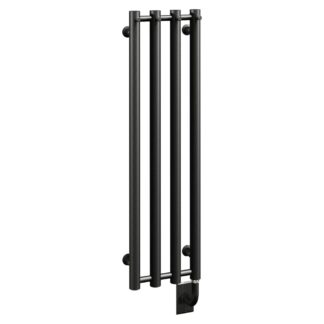 ICO W8105 10.5"x37.5" Rosendal Electric Hardwired Towel Warmer - Matte Black