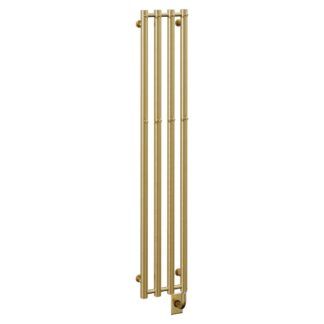ICO W8208 10.5"x59" Rosendal Electric Hardwired Towel Warmer - PVD Brushed Gold