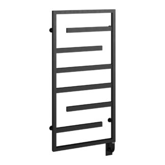 ICO H92405 23.5"x47.5" Vasto Hydronic Towel Warmer - Matte Black
