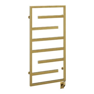 ICO W92408 23.5"x47.5" Vasto Electric Hardwired Towel Warmer - PVD Brushed Gold