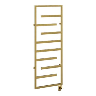 ICO W92808 23.5"x64" Vasto Electric Hardwired Towel Warmer - PVD Brushed Gold
