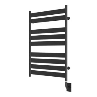 ICO H93105 19.5"x37" Romano Hydronic Towel Warmer - Matte Black