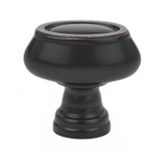 Emtek 86305 1-1/2" Geometric Oval Cabinet Knob