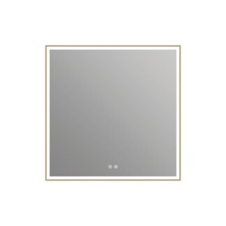 ICO IE1136.BG Eden 36" x 36" LED Mirror - Brushed Gold