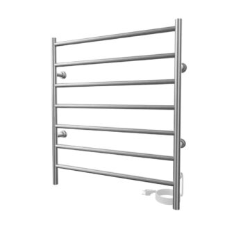 ICO K4014E 24"x27" Kontour Linear Electric Plug-In Towel Warmer - Brushed Nickel