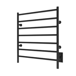 ICO K4015W 24"x27" Kontour Linear Electric Hardwired Towel Warmer - Matte Black