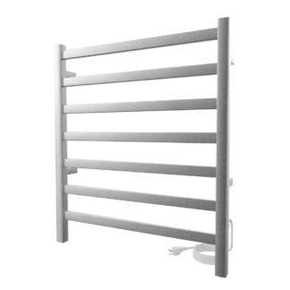 ICO K6014E 24"x27" Kontour Square Electric Plug-In Towel Warmer - Brushed Nickel