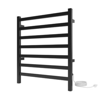 ICO K6015E 24"x27" Kontour Square Electric Plug-In Towel Warmer - Matte Black