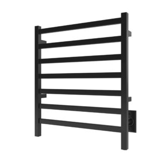 ICO K6015W 24"x27" Kontour Square Electric Hardwired Towel Warmer - Matte Black