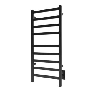 ICO K6025W 18"x40" Kontour Square Electric Hardwired Towel Warmer - Matte Black