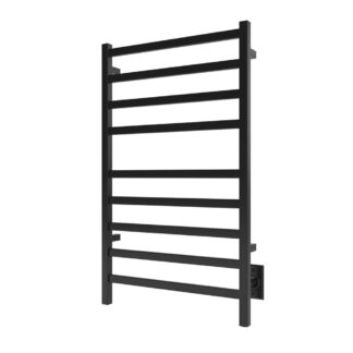 ICO K6035W 24"x40" Kontour Square Electric Hardwired Towel Warmer - Matte Black