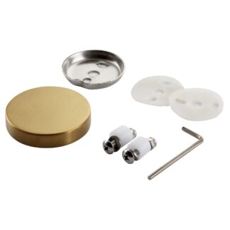 ICO V0008 Glass Mounting Kit (Ember, Glow, Lava, Summit) - PVD Brushed Gold