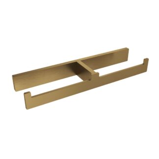 ICO V1040-BGD Erupt Double Toilet Paper Holder - Brushed Gold Dark
