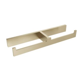 ICO V1040-BGL Erupt Double Toilet Paper Holder - Brushed Gold Light