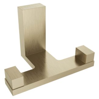 ICO V1220-BGL Erupt Double Towel Hook - Brushed Gold Light