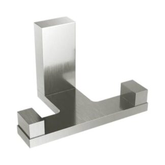 ICO V1224 Erupt Double Towel Hook - Brushed Nickel