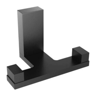 ICO V1225 Erupt Double Towel Hook - Matte Black