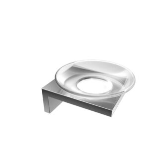 ICO V1523 Erupt Glass Soap Dish - Chrome
