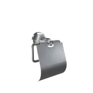 ICO V2054 Magma Toilet Paper Holder With Cover - Brushed Nickel