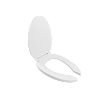 Centoco Plastics 820STS Elongated Open Front Toilet Seat - White