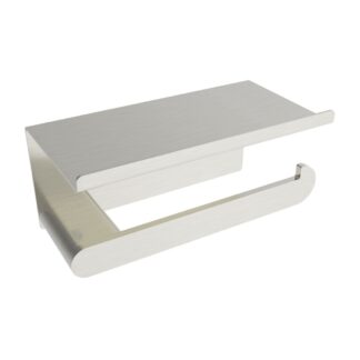ICO V4054 Flow Toilet Paper Holder With Shelf - Brushed Nickel