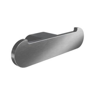 ICO V4224 Flow Double Towel Hook - Brushed Nickel