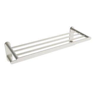 ICO V4734 Flow Double Towel Shelf - Brushed Nickel