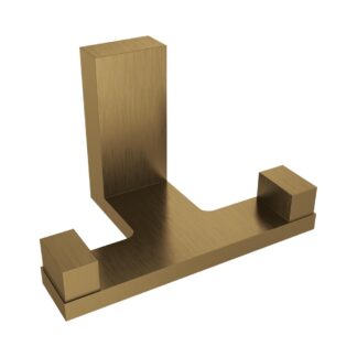 ICO V5220-BGD Fire Double Towel Hook - Brushed Gold Dark