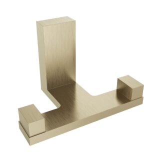 ICO V5220-BGL Fire Double Towel Hook - Brushed Gold Light