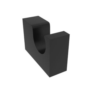 ICO V5235 Fire Towel Hook - Matte Black