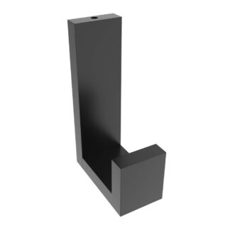 ICO V5265 Fire Tall Towel Hook - Matte Black