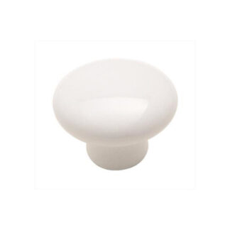 Amerock 232WHT Heritage Everyday Ceramic Knob - White