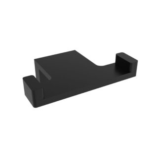 ICO V61225 Ash Double Towel Hook - Matte Black