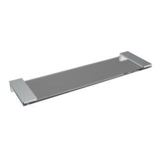 ICO V61763 Ash Glass Shelf - Chrome
