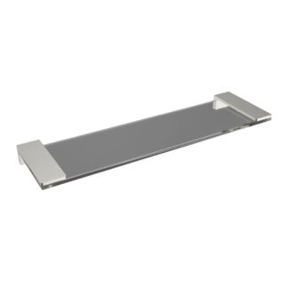 ICO V61764 Ash Glass Shelf - Brushed Nickel