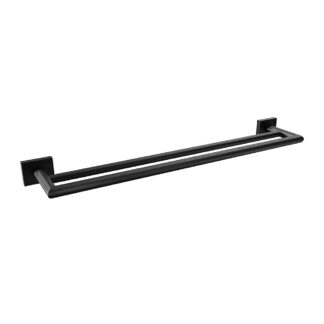 ICO V62185 Crater 24" Double Towel Bar - Matte Black