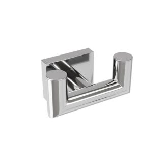 ICO V62223 Crater Double Towel Hook - Chrome