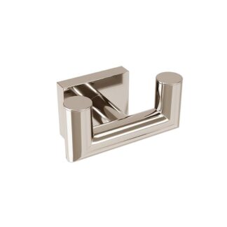 ICO V62226 Crater Double Towel Hook - Polished Nickel