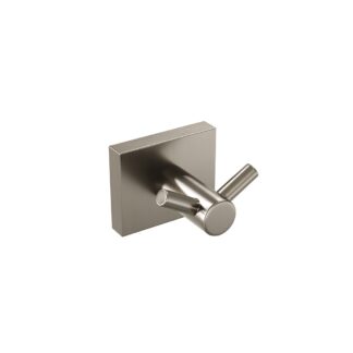 ICO V62254 Crater Double Towel Hook - Brushed Nickel
