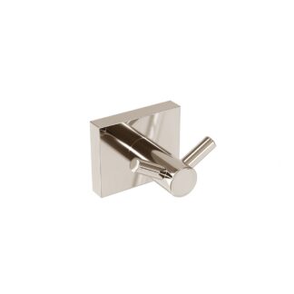 ICO V62256 Crater Double Towel Hook - Polished Nickel