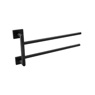 ICO V62455 Crater Swivelling Towel Bar - Matte Black