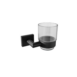 ICO V62555 Crater Glass Tumbler - Matte Black