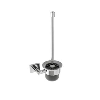 ICO V62613 Crater Wall-Mounted Toilet Brush - Chrome
