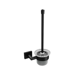 ICO V62615 Crater Wall-Mounted Toilet Brush - Matte Black