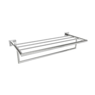 ICO V62723 Crater Towel Shelf With Bar - Chrome