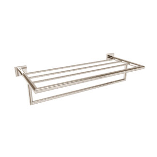 ICO V62726 Crater Towel Shelf With Bar - Polished Nickel