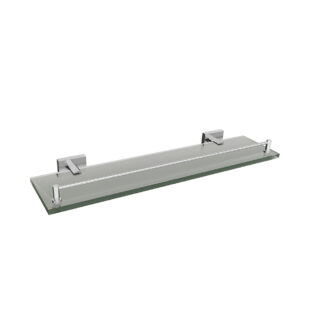 ICO V62763 Crater Glass Shelf - Chrome